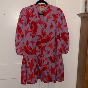 Farm Rio drop waist dress size large.